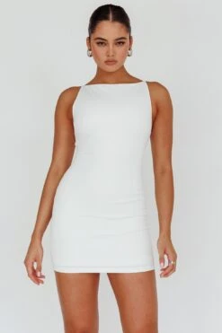 Chella Sleeveless Mini Dress White -Bridal Dr. Denim Store ST3984D 20WHITE 6