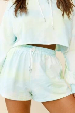 September Sun Drawstring Waist Shorts Green -Bridal Dr. Denim Store ZES013 GREEN 4