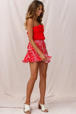 Alexi Mini Skirt Red 11 Alexi Mini Skirt Red -Bridal Dr. Denim Store photo 650skirt 26835b red 25292b11 s red